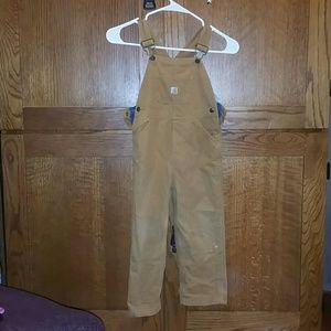 Carhartt Toddler flannel lined overall/bibs